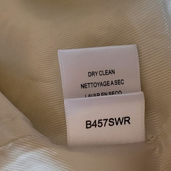 BCBGMAXAZRIA Ivory Tweed Belted Short Coat - Picture 6 of 9